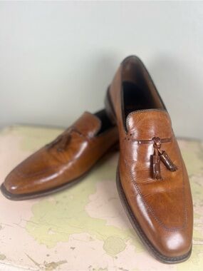 Allen Edmonds Claremont Brown Leather Kiltie Tassel Loafer Shoes 10.5 D